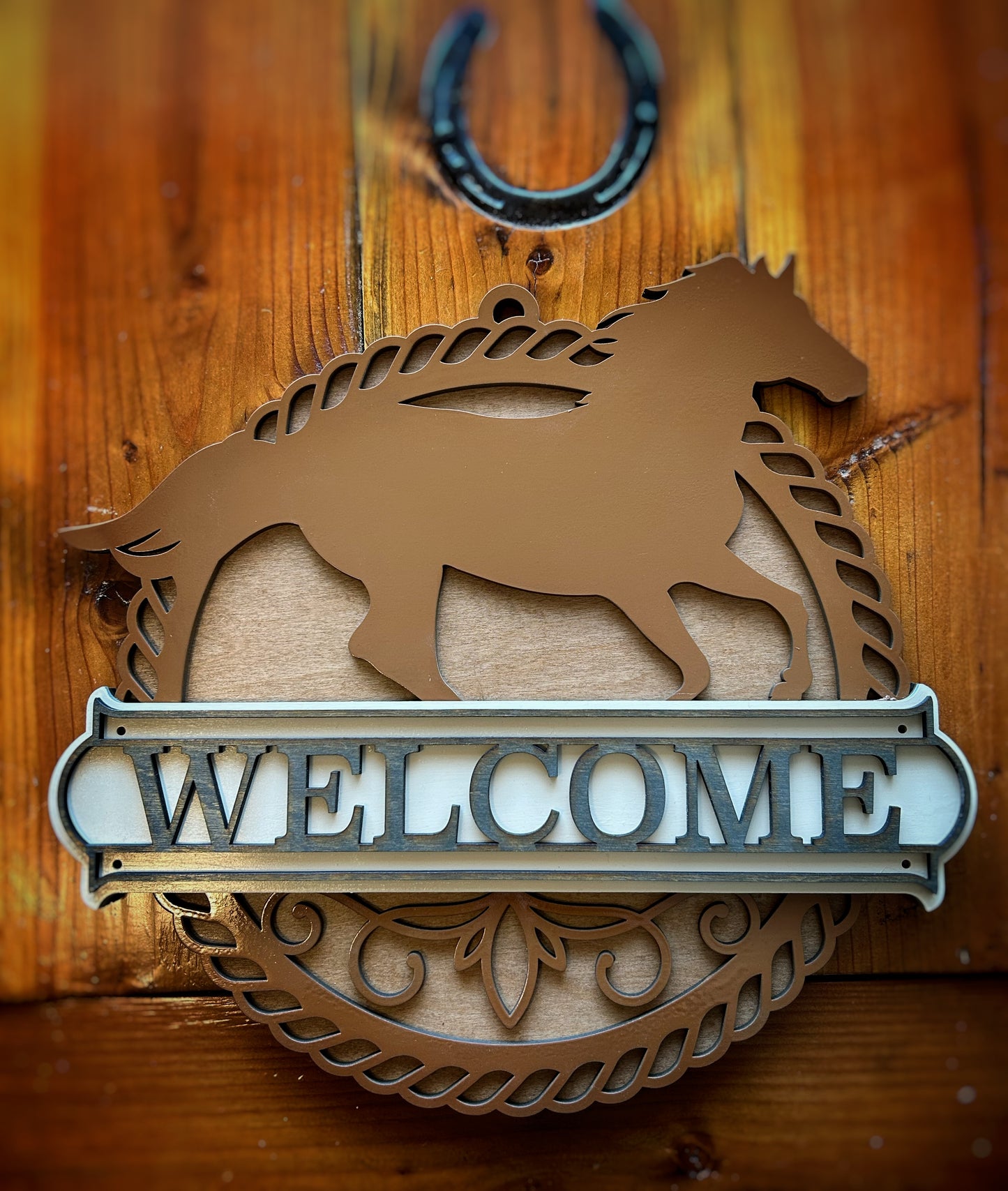 Horse Welcome Sign
