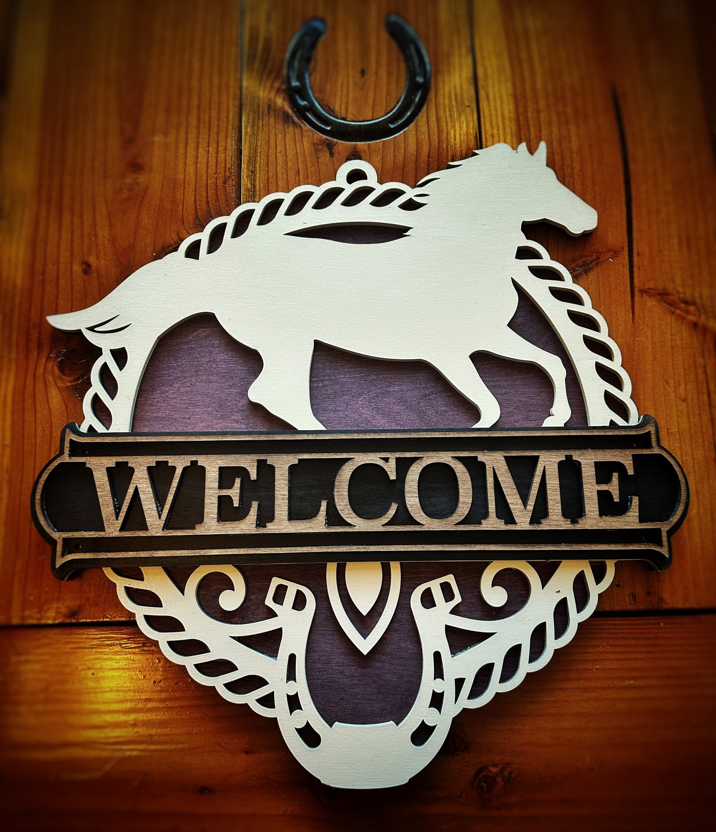 Horse Welcome Sign