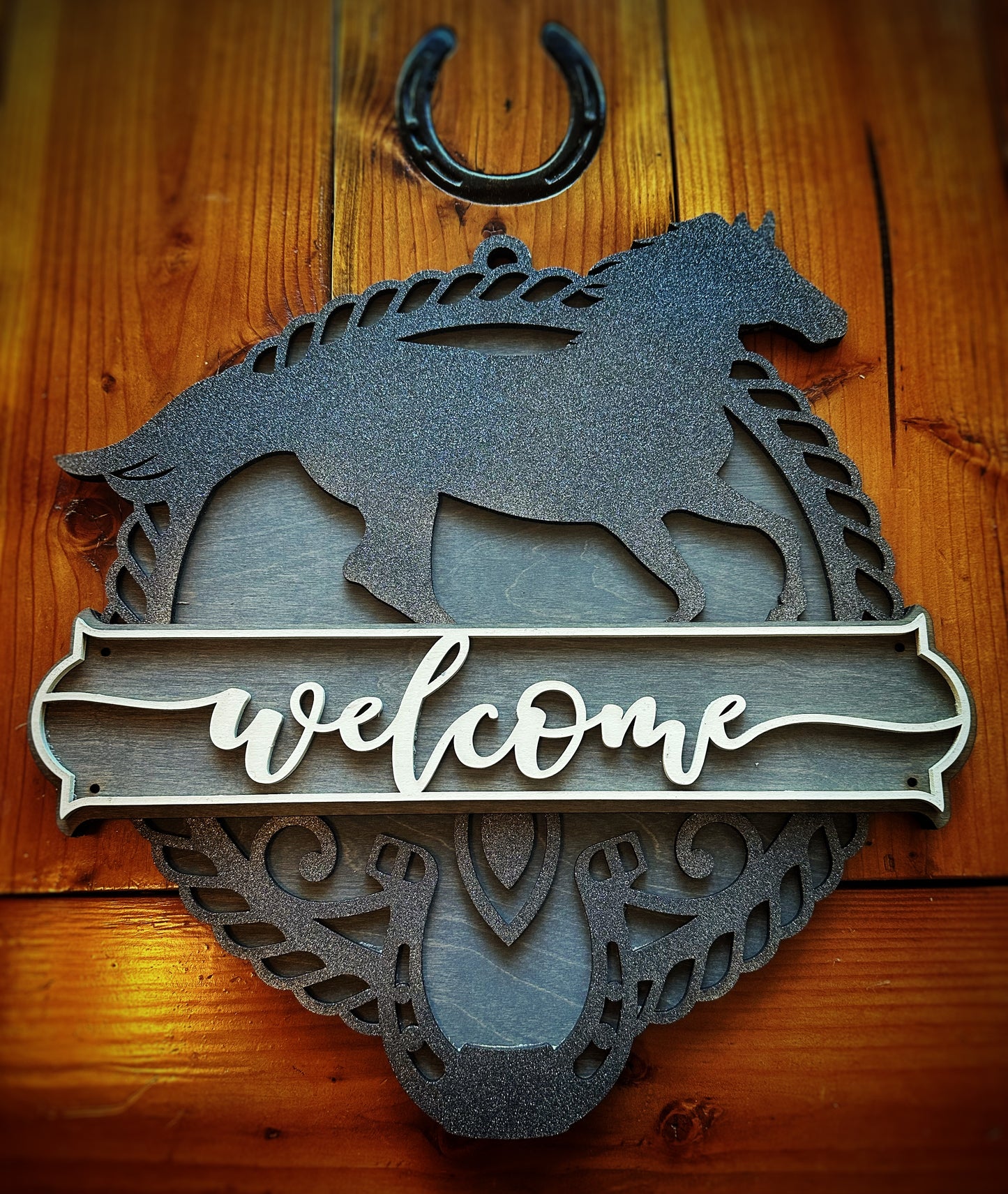 Horse Welcome Sign