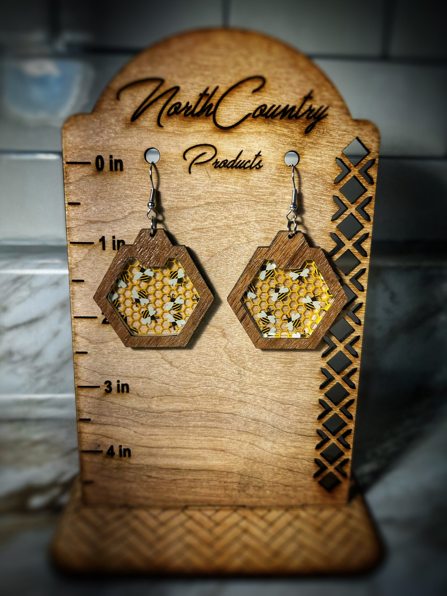 Inlay Acrylic Earrings