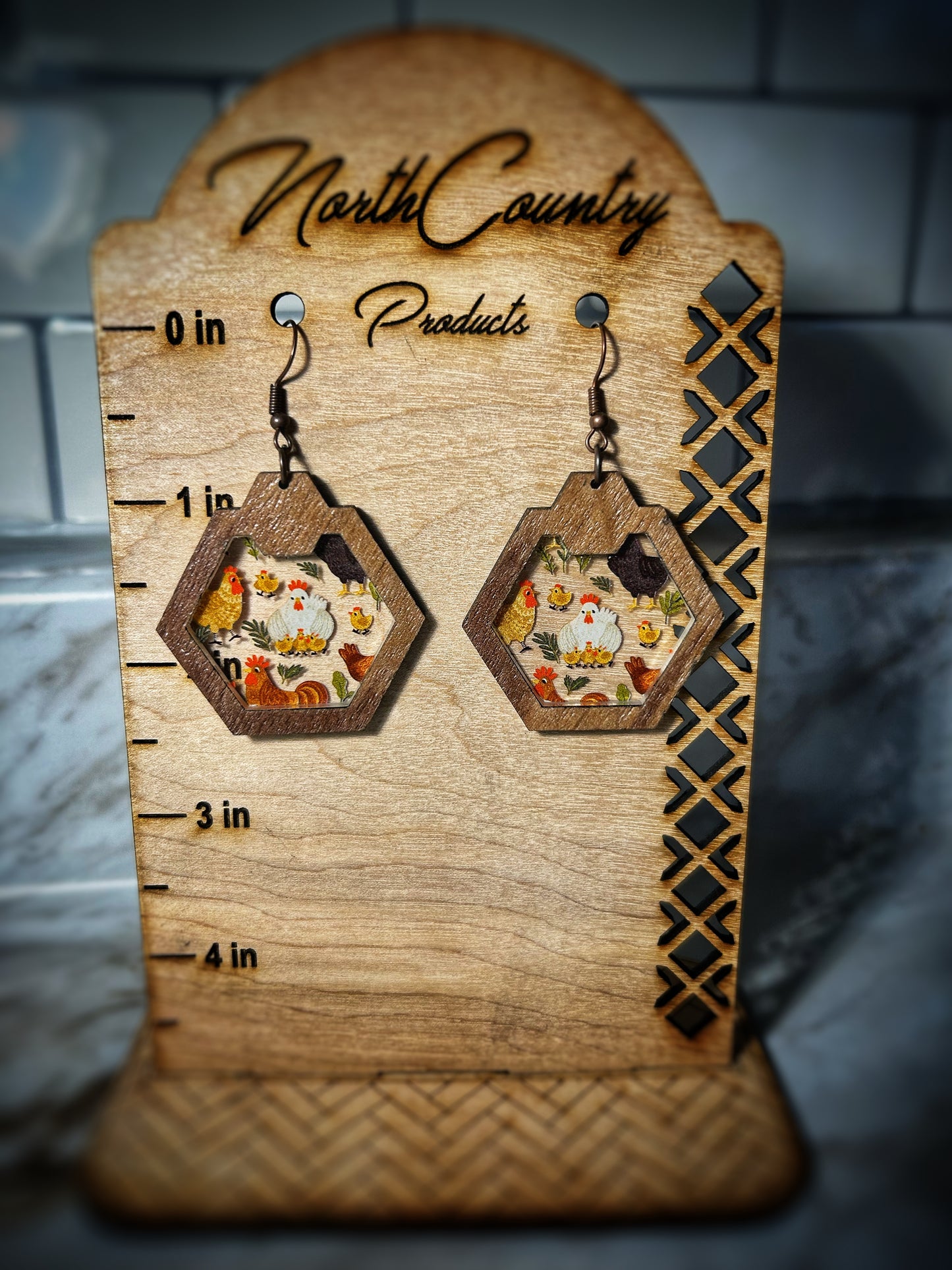 Inlay Acrylic Earrings