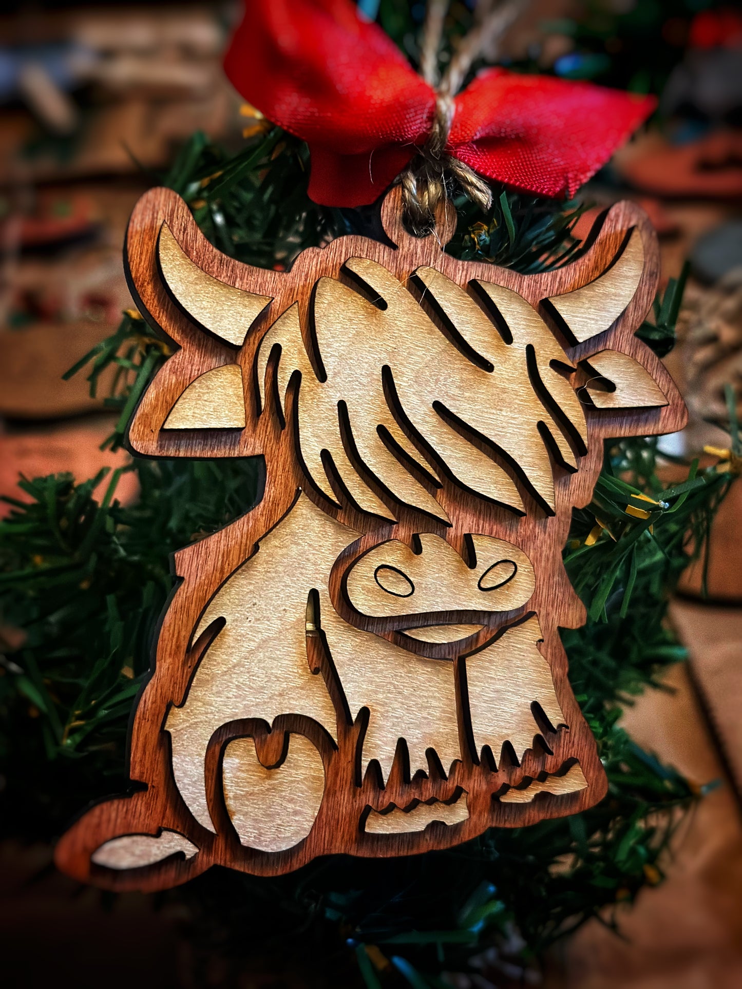 Highland Cow Ornaments