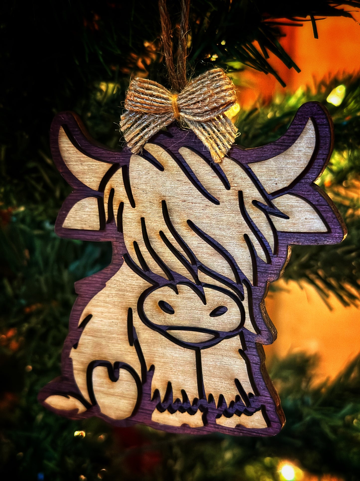 Highland Cow Ornaments