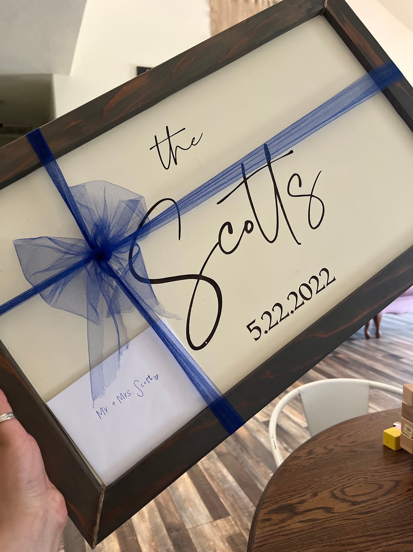 Redwood Framed Wedding Sign